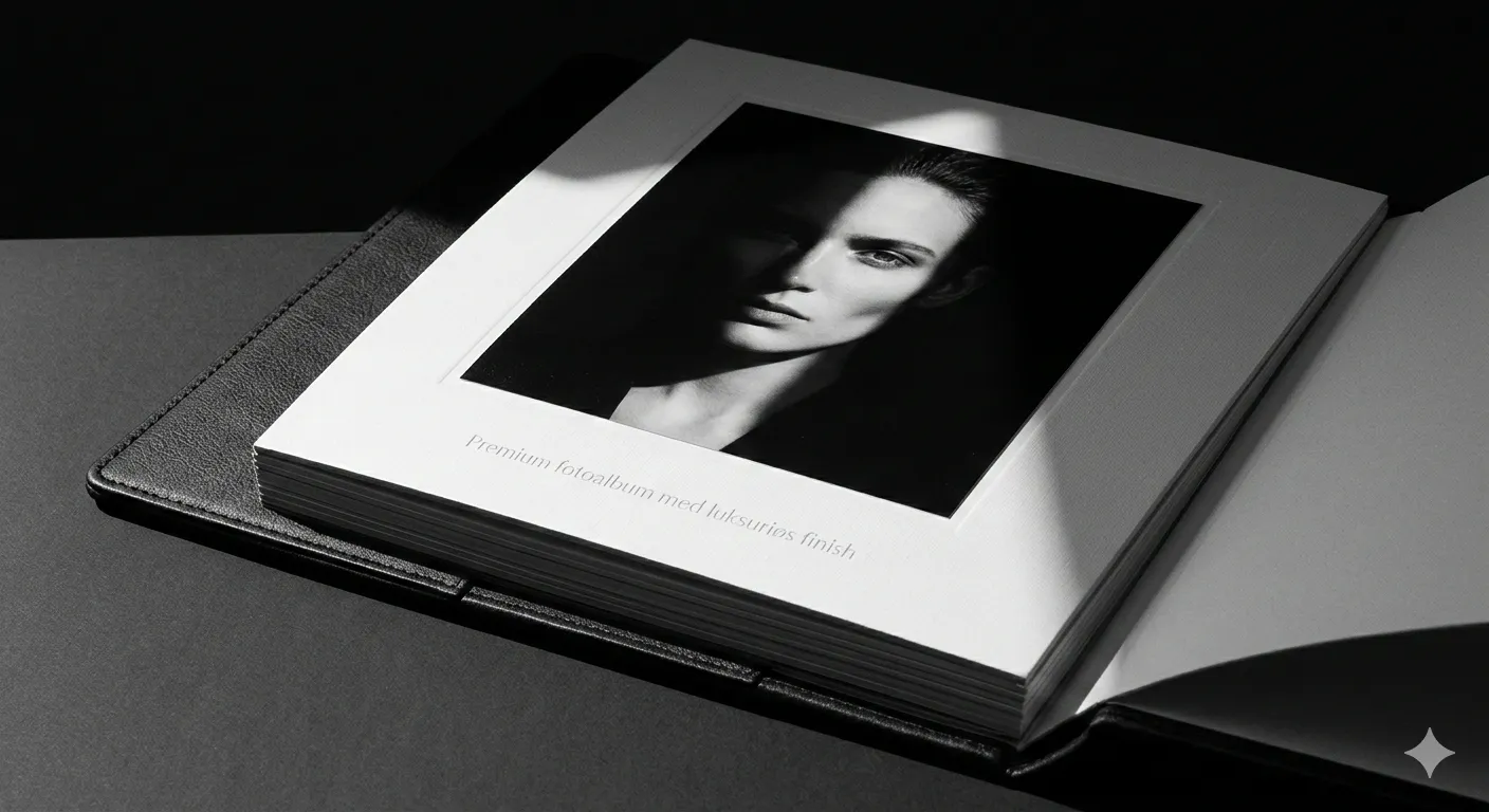 Premium fotoalbum med luksuriøs finish